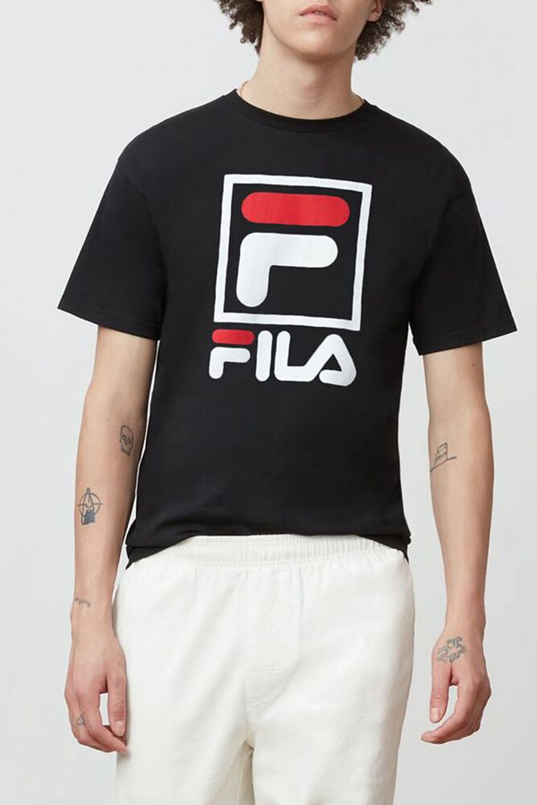 Fila Stacked Men's Tee - Red,NZ 908-59806